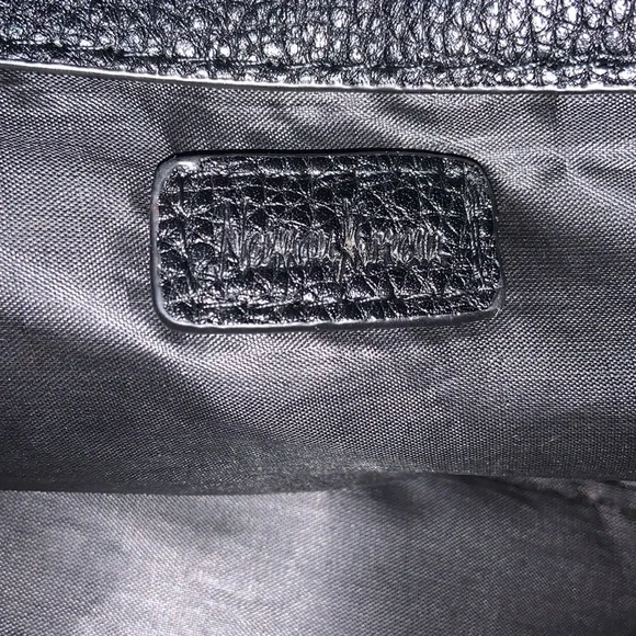 Neiman Marcus zipper tote satchel. Airline carry on SOFT black PU leather - Picture 7 of 8